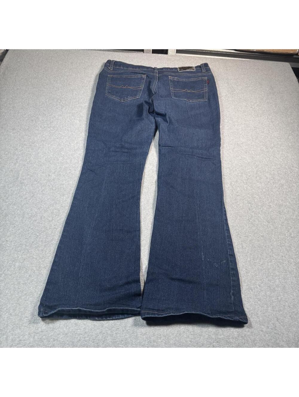 Dark wash bootcut jeans